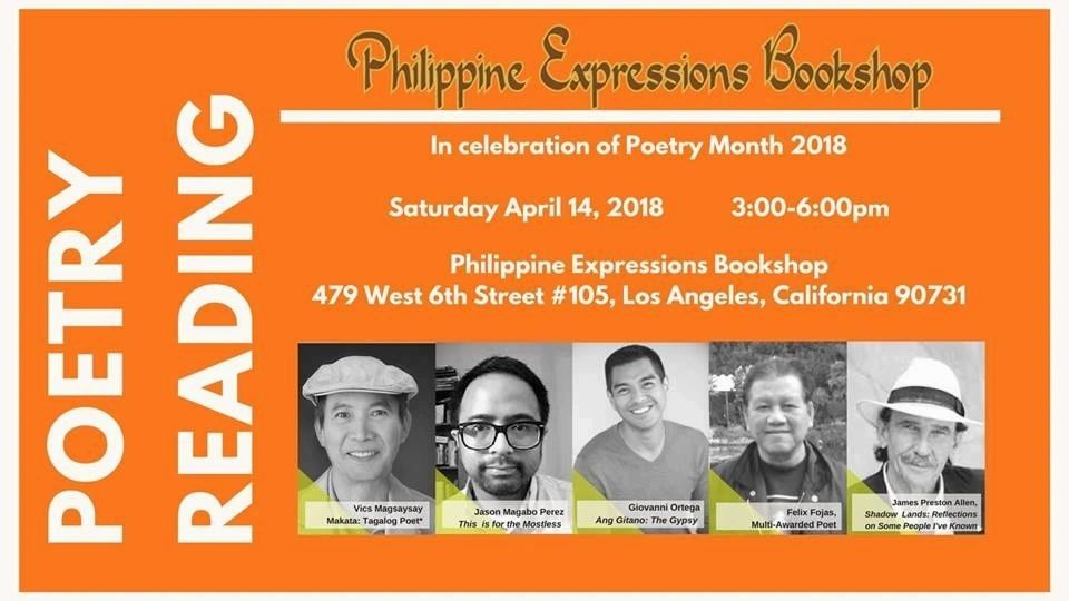 Poetry Reading: in celebration of Poetry month 2018