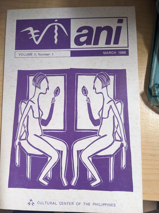 ani Volume II Number 1 March 1988 by Cultural Center of the Philippines (Out of Print)