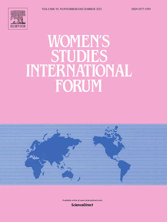 Women's Studies International Forum by Pergamon Press