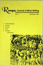 Ranga: Journal of Bikol Writing (Vol. 2, December 1997) by Maria Lilia F. Realubit